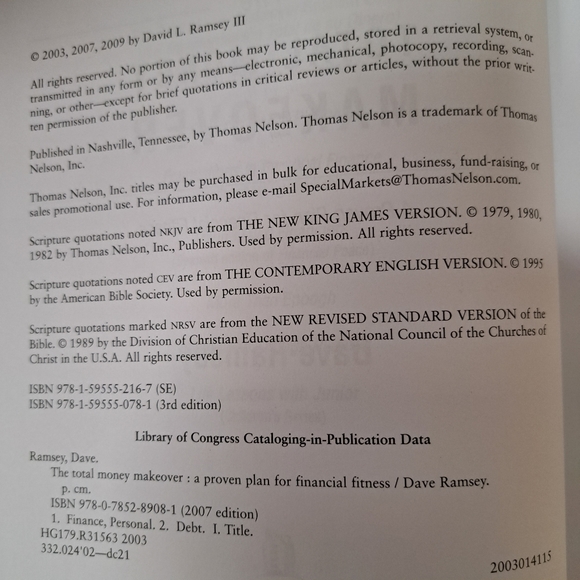 DAVE RAMSEY BOOK - Picture 6 of 6